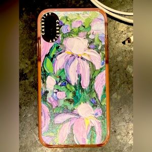 Casetify iPhone XR Ultra Impact Purple Flowers